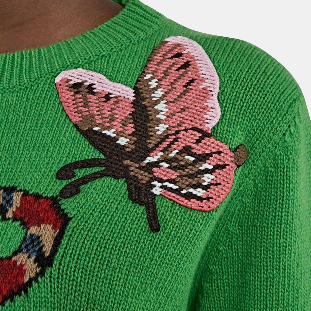COPY - Gucci
Women's Snake Intarsia Knit Crew Neck Jumpe - Picture 2 of 16